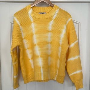 Old Navy Tie Dye Yellow Sweater Size S